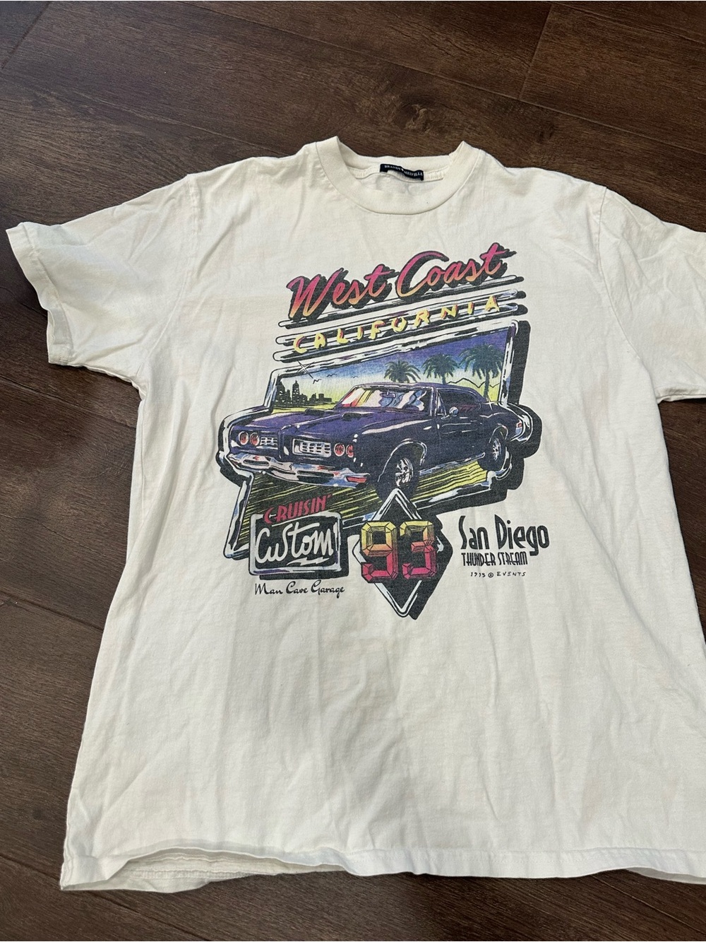 Brandy Mellville West Coast California San Diego Graphic Tee - White